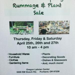 Photo of Oregon Latvian Society 2024 Annual Rummage & Plant Sale