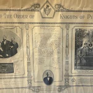 Photo of BIRTH OF THE ORDER OF KNIGHTS OF PYTHIAS/ Lithograph