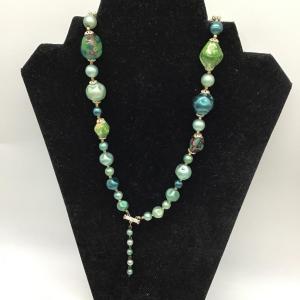 Photo of Green and blue fashion Necklace