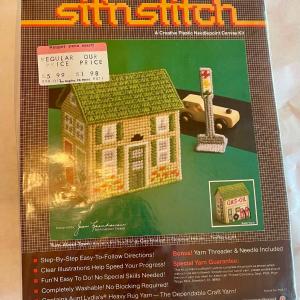 Photo of Vintage SitnStich Plastic Needlepoint Kit - House