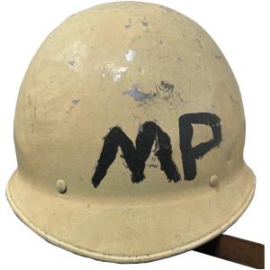 Photo of WWII Military Police Steel Helmet