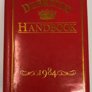 Photo of Debrett's Handbook 1984. 1984 Edition.