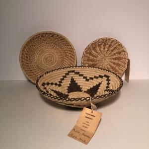 Photo of LOT 44B: Three Vintage Papago Handicraft Baskets from Arizona