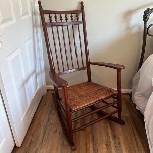 Photo of LOT 38X: Vintage Wooden Rocking Chair