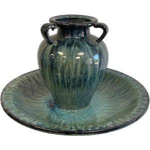 Photo of Large Chinese Platter and Twin Handle Vase