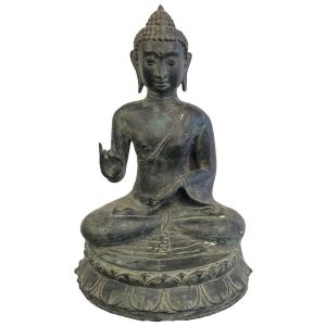 Photo of Antique Bronze Sitting Buddha