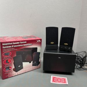 Photo of CYBER ACOUSTICS CA-2014 AMPLIFIED SPEAKER SYSTEM COMPUTER
