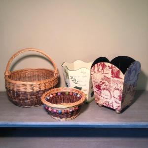 Photo of LOT 91D: Home Decor Baskets & Decorative Waste Bins