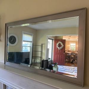 Photo of LOT 114L: Home Decor Collection - Mirror, Sconces & Clock