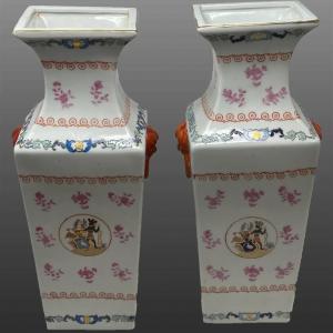 Photo of 20th Century Chinese Twin vases (Republic Era)