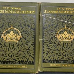Photo of Two Books "Les Maisons Souveraines De L'Europe" Collection Hasse W. Tullberg