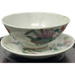 Photo of Qing Dynasty Chinese Soup Bowl with Saucer plate
