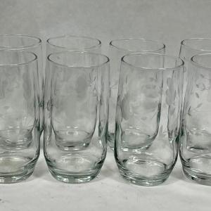 Photo of Princess House Beverage Glasses Tumblers Set of 8