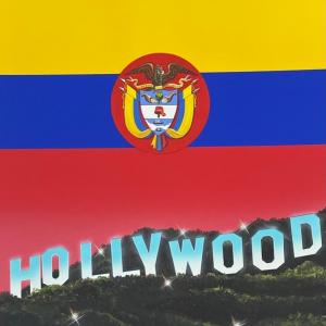 Photo of ARTIST: LAINE VAIGUR /500 Anos Los Angeles + Bandera Colombia "Hollywood-SIGN"