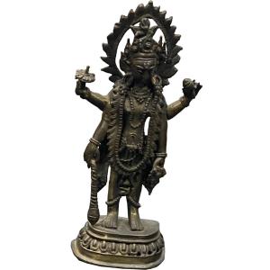 Photo of Antique Bronze Hindu God Statue