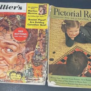 Photo of Two 1930's Magazines "Collier's" and "Pictorial Review"