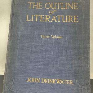 Photo of "The Outline of Literature" Third Volume by John Drinkwater 1924