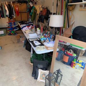 Photo of Multi-Family Garage Sale. Lots of Kids’ Items.