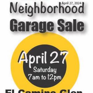 Photo of April 27, SAVE-THE-DATE! Coming soon!  Neighborhood Garage Sale