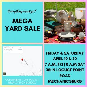 Photo of Friday 4/19 & Saturday 4/20 Mega Yard Sale