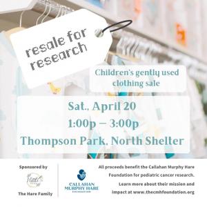 Photo of Resale For Research - Children's Clothing Sale