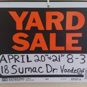 Photo of Huge yard sale. 2 families, variety of items.