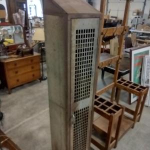 Photo of Vintage Single Unit Metal Industrial Design Storage Locker