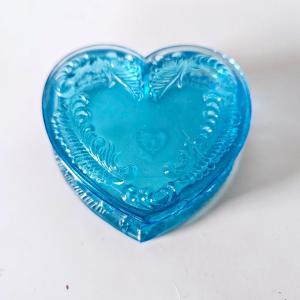 Photo of Clear Bright Blue Heart Box