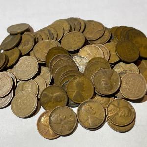 Photo of LOT OF 100 CIRCULATED CONDITION 1919 LINCOLN CENTS AS PICTURED.