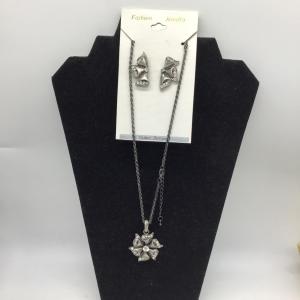 Photo of Cubic Zirconia necklace and earrings set