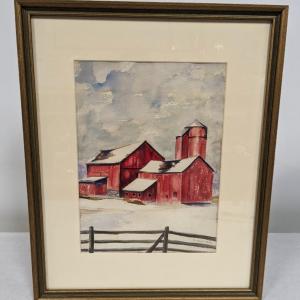 Photo of Framed Painting Signed by Artist 16 1/2" x 20"