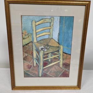 Photo of Framed Print 'Van Gogh's Chair' 21" x 17 1/2"