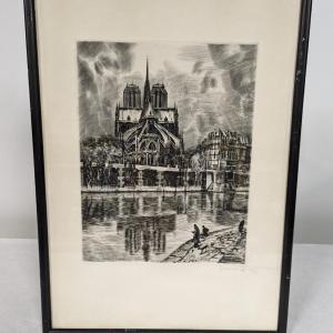 Photo of Framed Signed & Numbered Art Work 15 1/2" x 21 1/2"