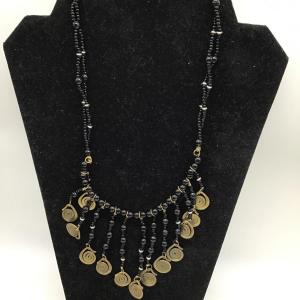 Photo of Vintage black beaded necklace