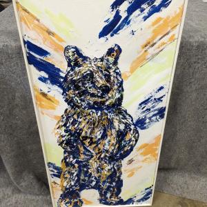 Photo of Framed Bear Painting 24" x 48 1/2"