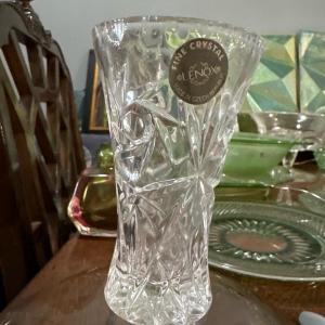 Photo of Lenox crystal tiny bud vase Czech made star