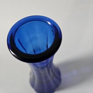 Photo of Vintage Colbalt Blue Glass Bud Vase
