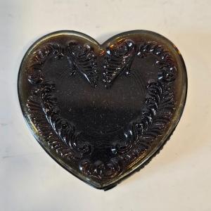 Photo of Brown Swirl Heart Shaped Box