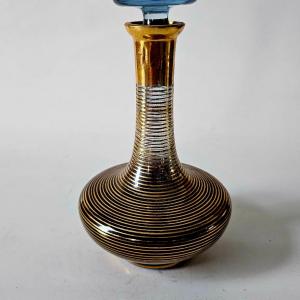 Photo of Mid Century German Gold Leaf Decanter or Perfume Bottle