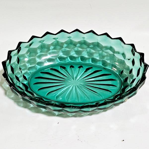 Photo of Vintage Indiana Glass Whitehall Blue Green Dish