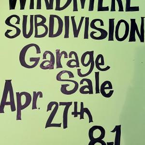 Photo of The BIG Windmere Subdivision Garage Sale