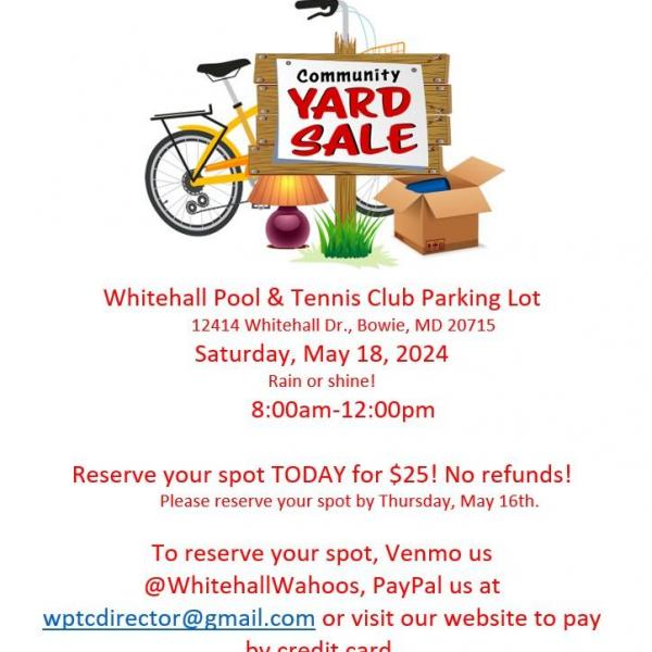 Photo of Whitehall Pool and Tennis Community Yard Sale