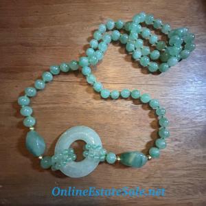 Photo of GREEN BEADED NECKLACE