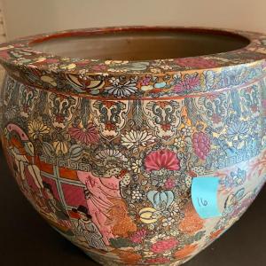 Photo of Antique Chinese Porcelain Famille Rose Fish Bowl Planter