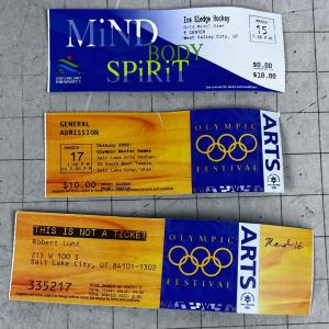 Photo of REAL Ticket Stubs from the Olympics 2002 