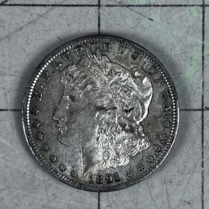 Photo of 1891 S Morgan Silver Dollar 