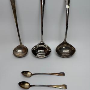 Photo of Silver Plated Misc. Spoons and Ladles