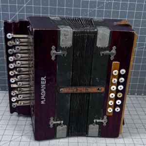 Photo of Antique M. HOHNER Accordion Squeeze Box. HOLY SMOKES!!!