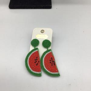 Photo of Beaded watermelon earrings