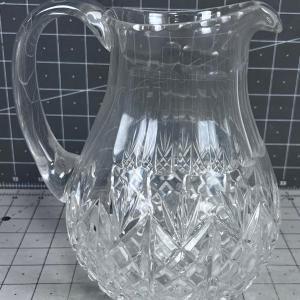 Photo of Cut Glass Water Pitcher NICE! 